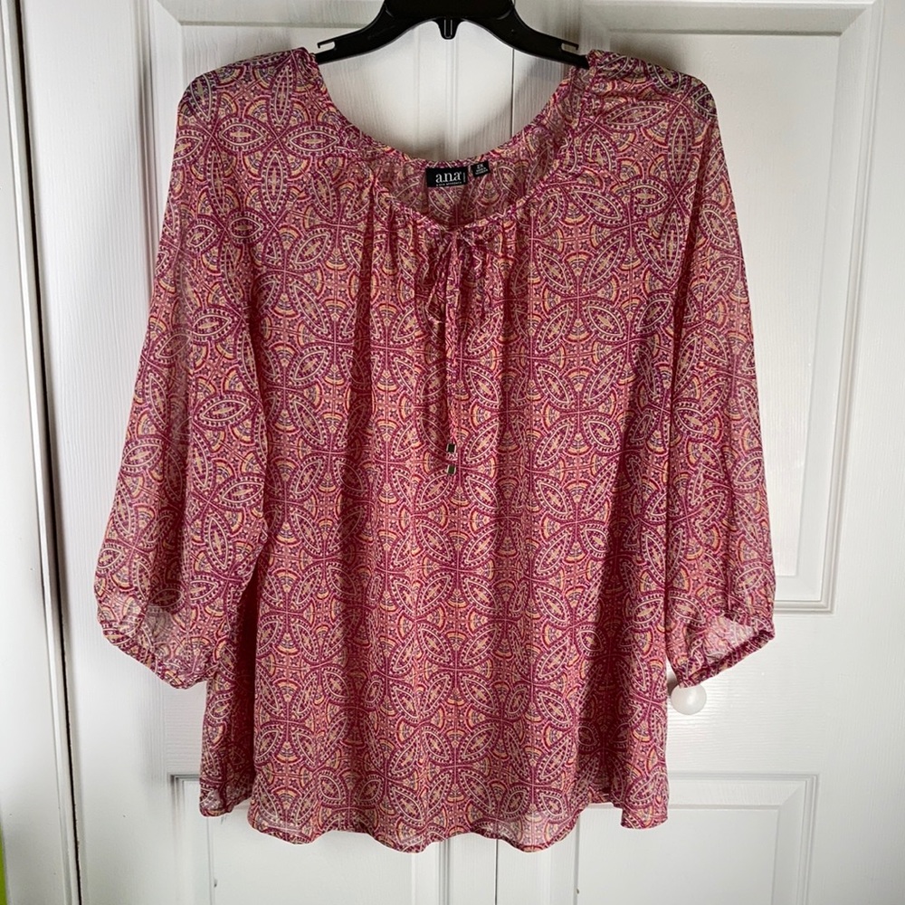 A.N.A. A New Approach Blouse 2X
